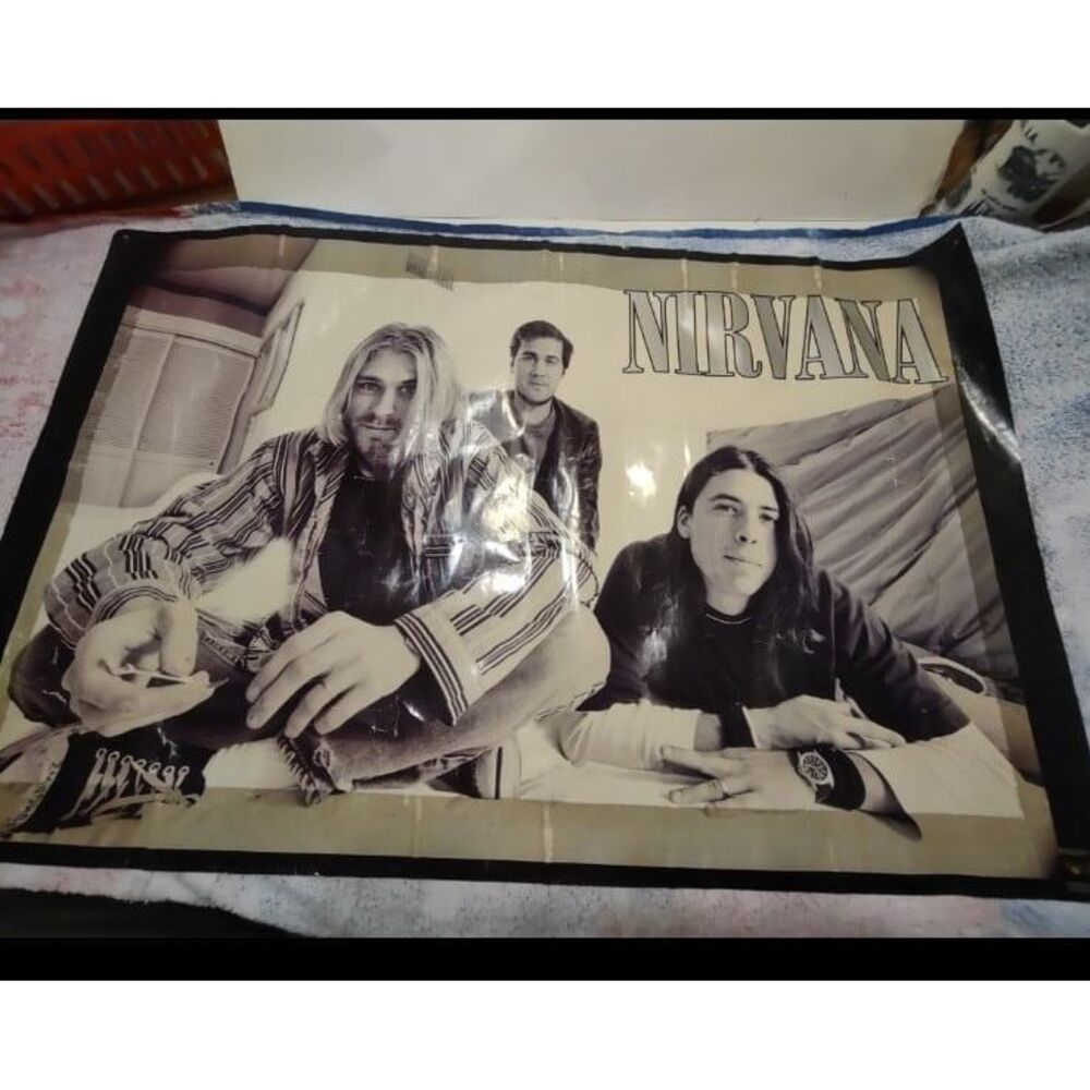 Original 1996 Nirvana Poster #6123 Kurt Cobain by Funky 34" x 22" good condition
